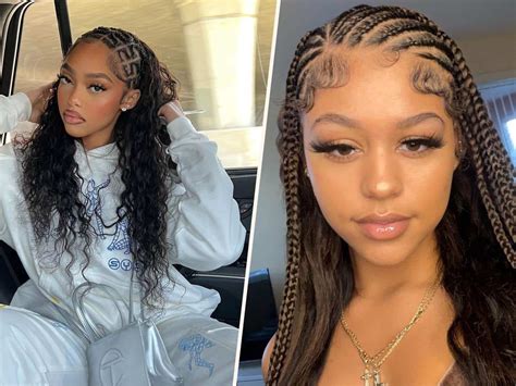 two braids to the back with weave|cute hairstyles braids with weave.